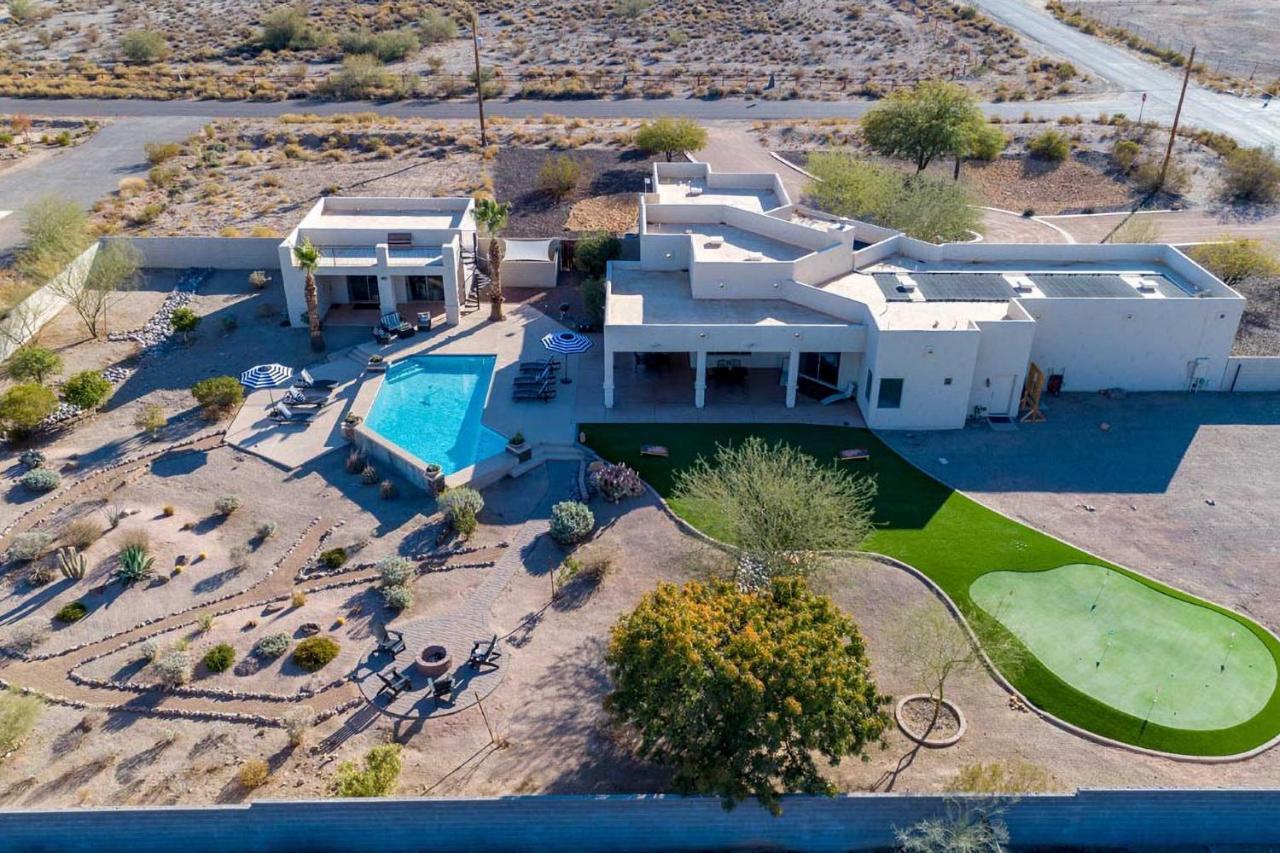 Adobe Arizona Home With City And Mountain Views Queen Creek Exterior foto