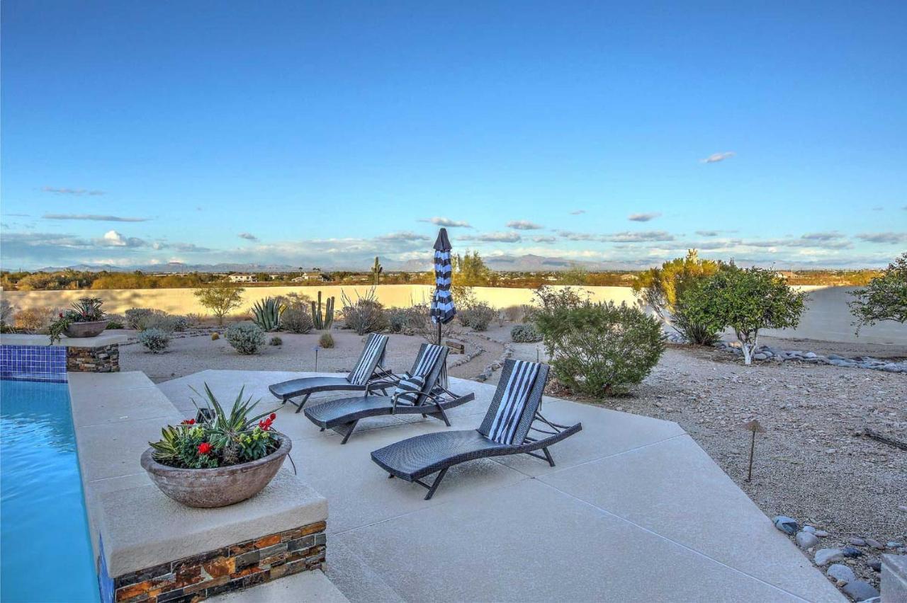 Adobe Arizona Home With City And Mountain Views Queen Creek Exterior foto